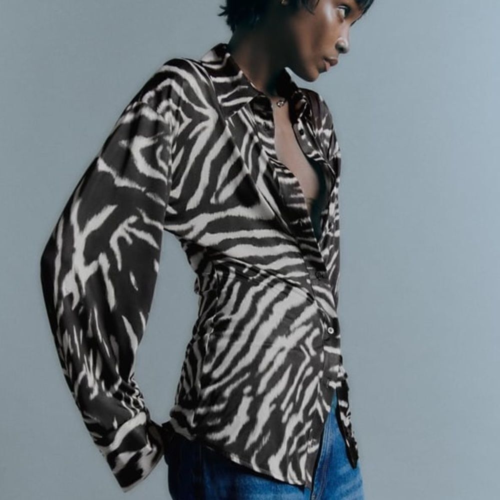 Zara Zebra Print Shirt New